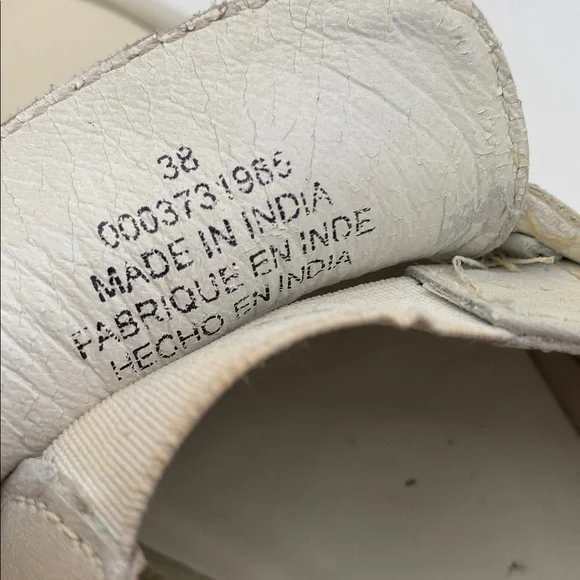 Free people Winston Cream platform Loafers women 38 Silp on Y2K leather retro - Picture 11 of 14